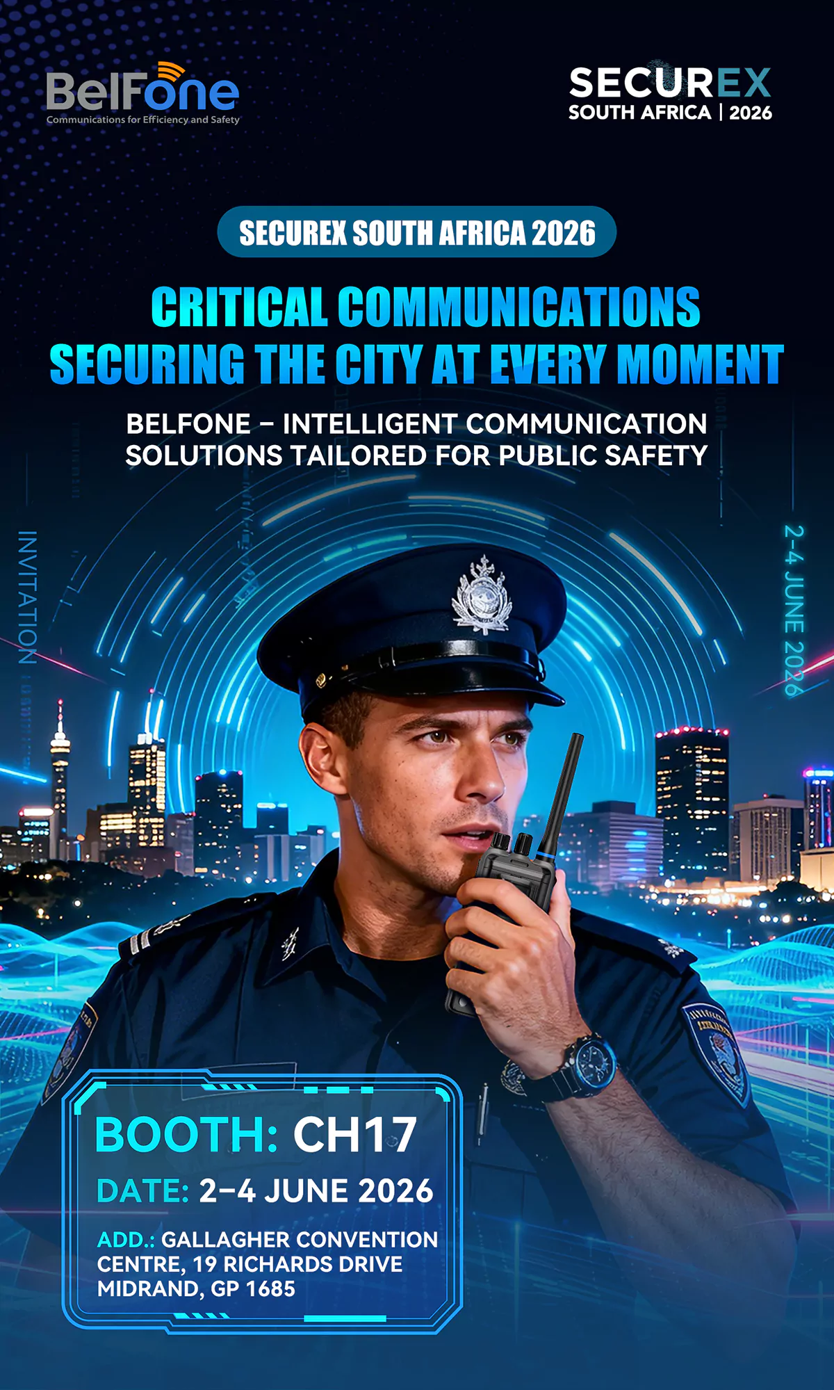 Join BelFone Communications at Securex South Africa 2026 Join BelFone Communications at Securex South Africa 2026